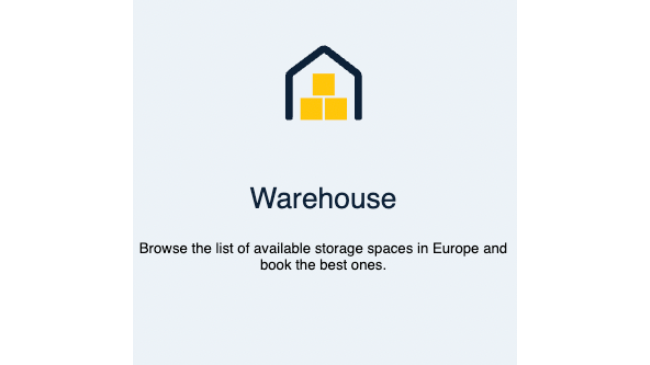 Find warehouse